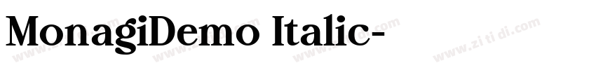 MonagiDemo Italic字体转换 MonagiDemo Italic字体转换